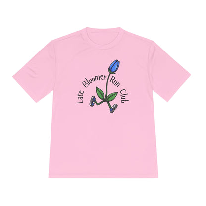 PT With JT - Late Bloomer Run Club Unisex Moisture Wicking Tee