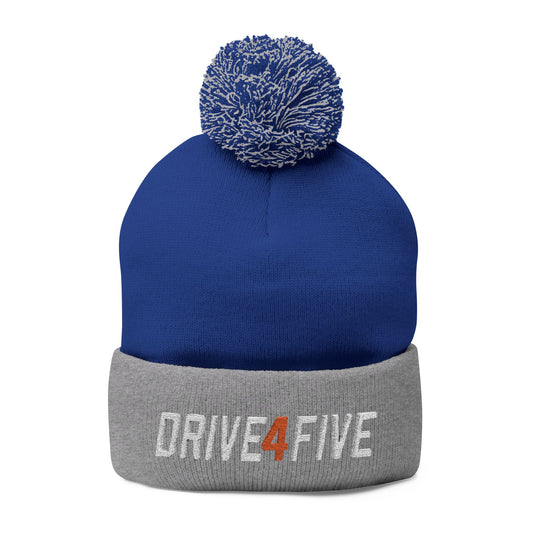 Drive4Five Pom-Pom Knit Cap