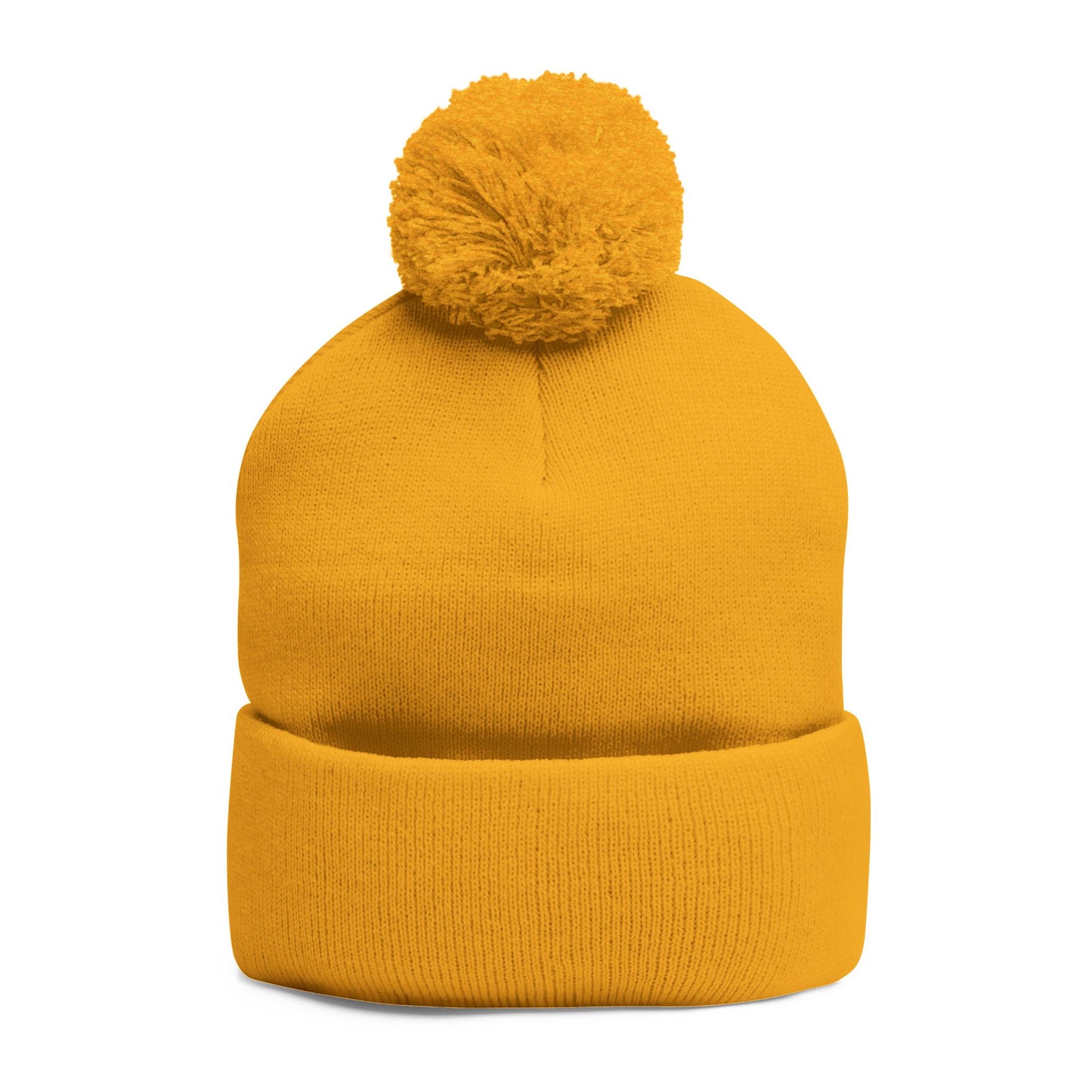 Pom-Pom Knit Cap (Embroidery)