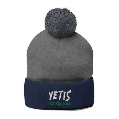 Yetis Pom-Pom Knit Cap (Embroidery)