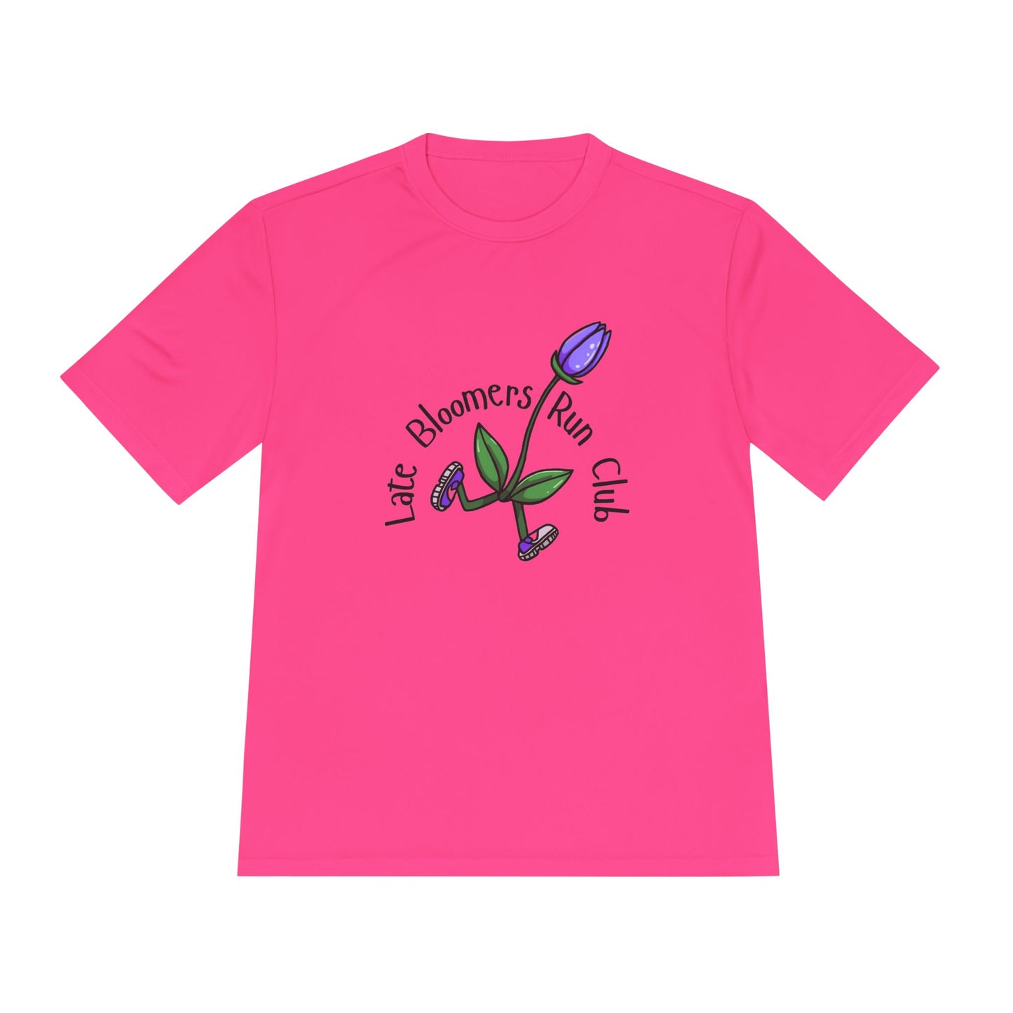 PTJT Late Bloomers Run Club Unisex Moisture Wicking Tee
