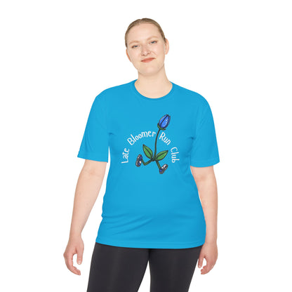 PT With JT - Washington State Late Bloomer Run Club Unisex Moisture Wicking Tee