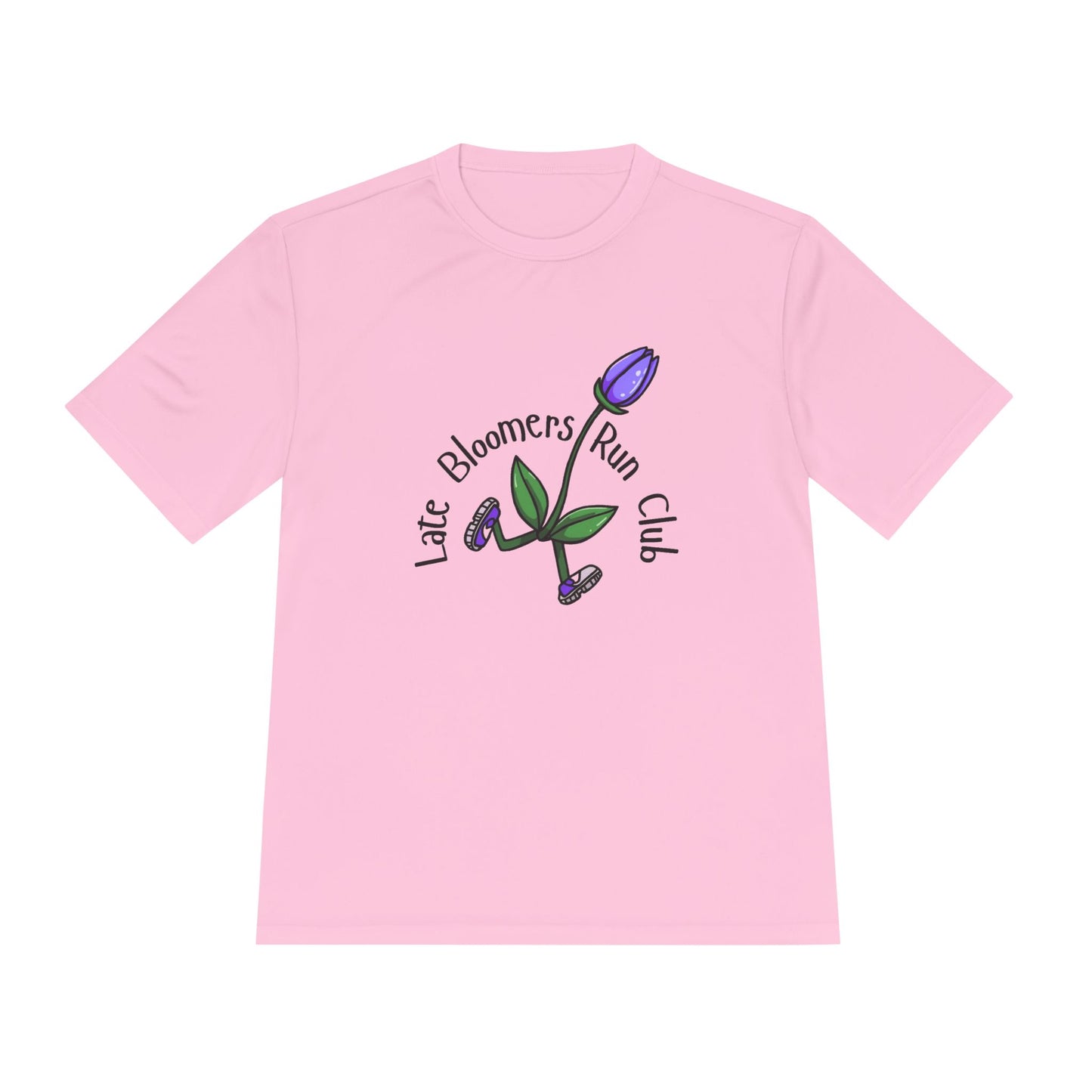 PTJT Late Bloomers Run Club Unisex Moisture Wicking Tee
