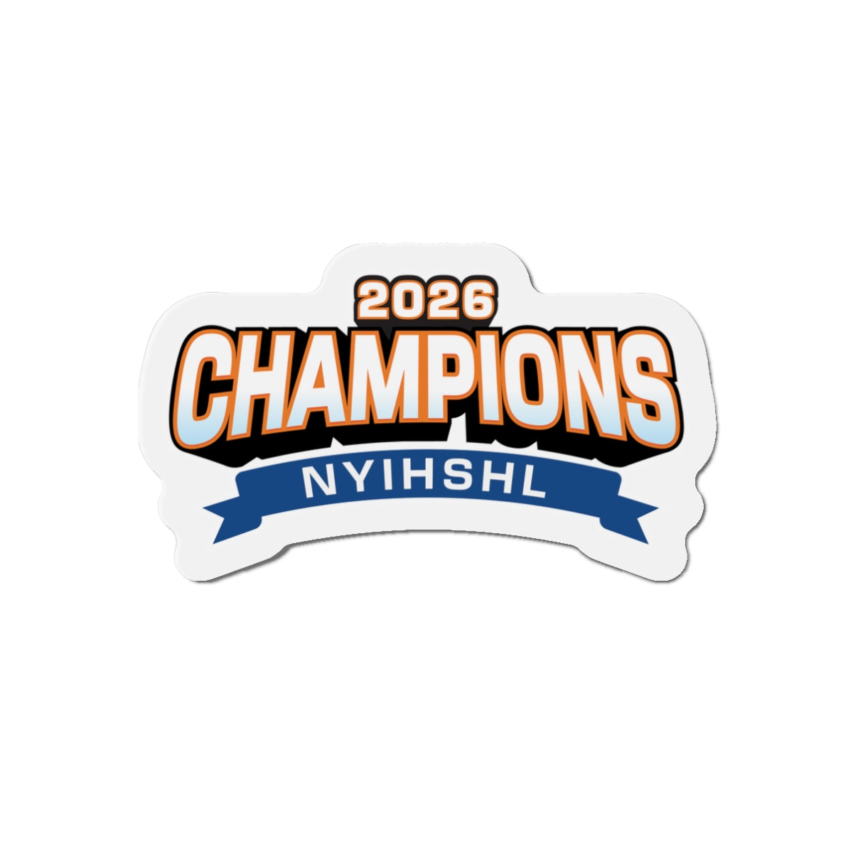 2026 NYIHSHL Champions Die-Cut Magnets