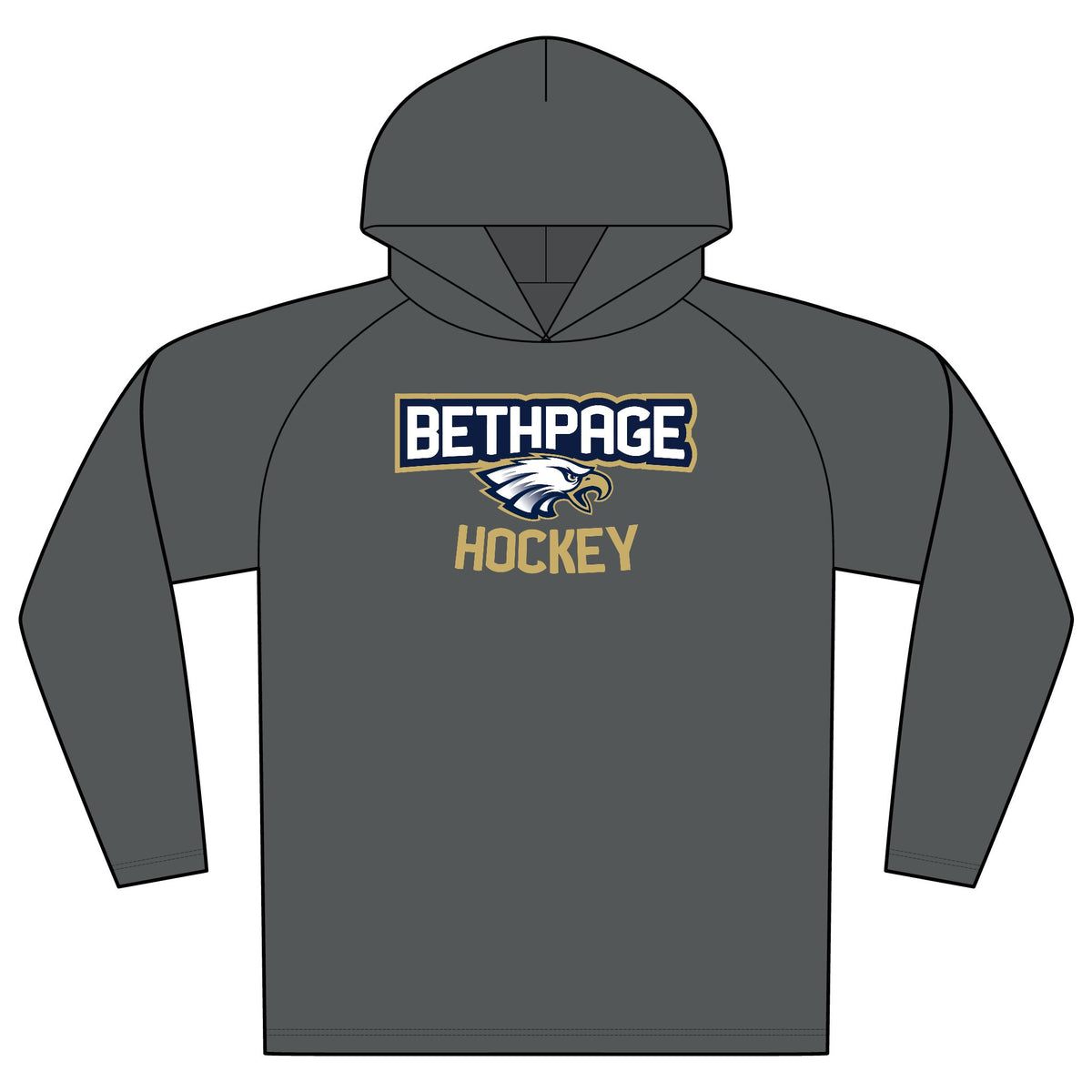 Bethpage Hockey Performance Hoodie - Arch (Custom)