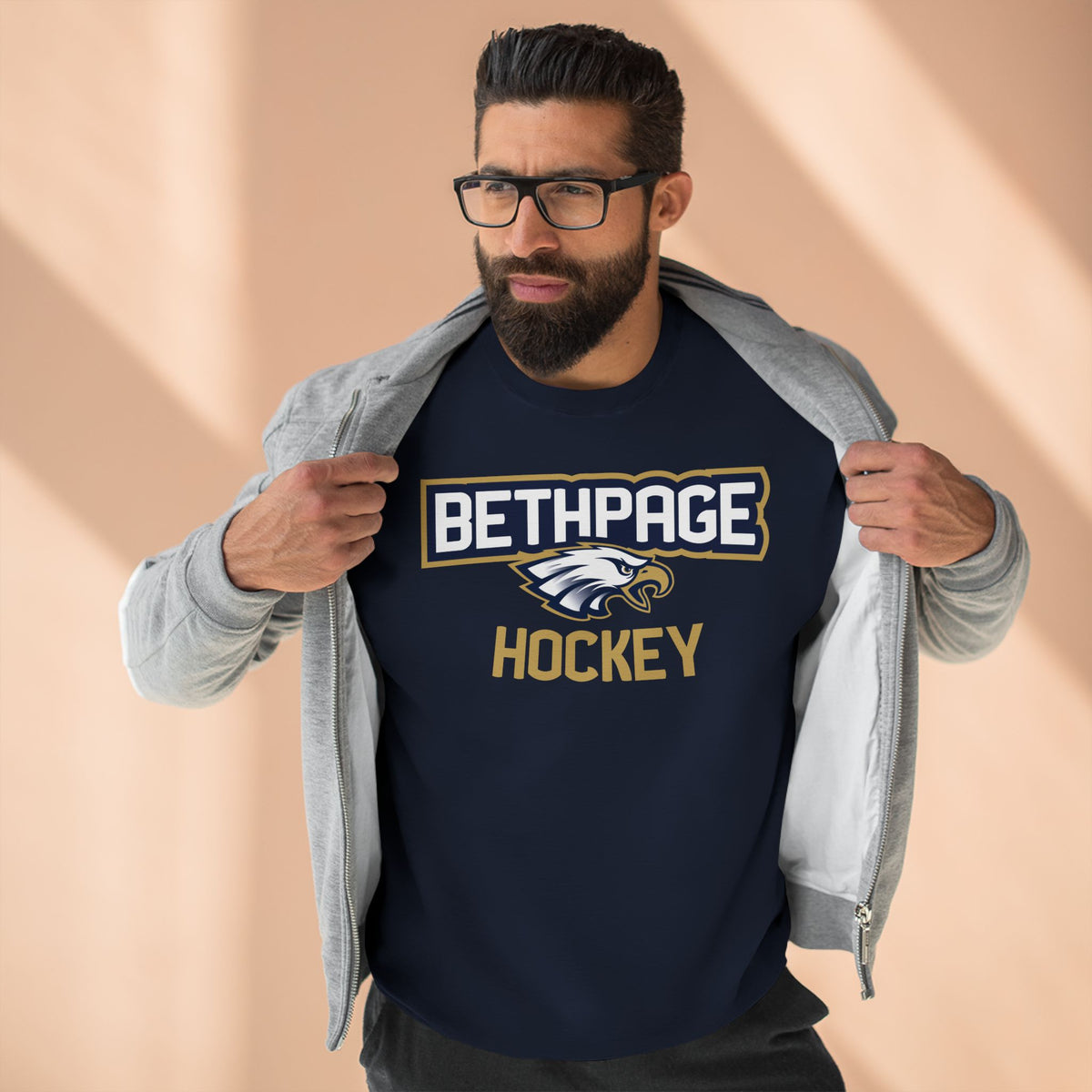Bethpage Hockey Crewneck Sweatshirt - Arch
