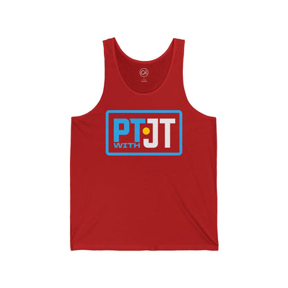 PT With JT - Logo Unisex Running Tank