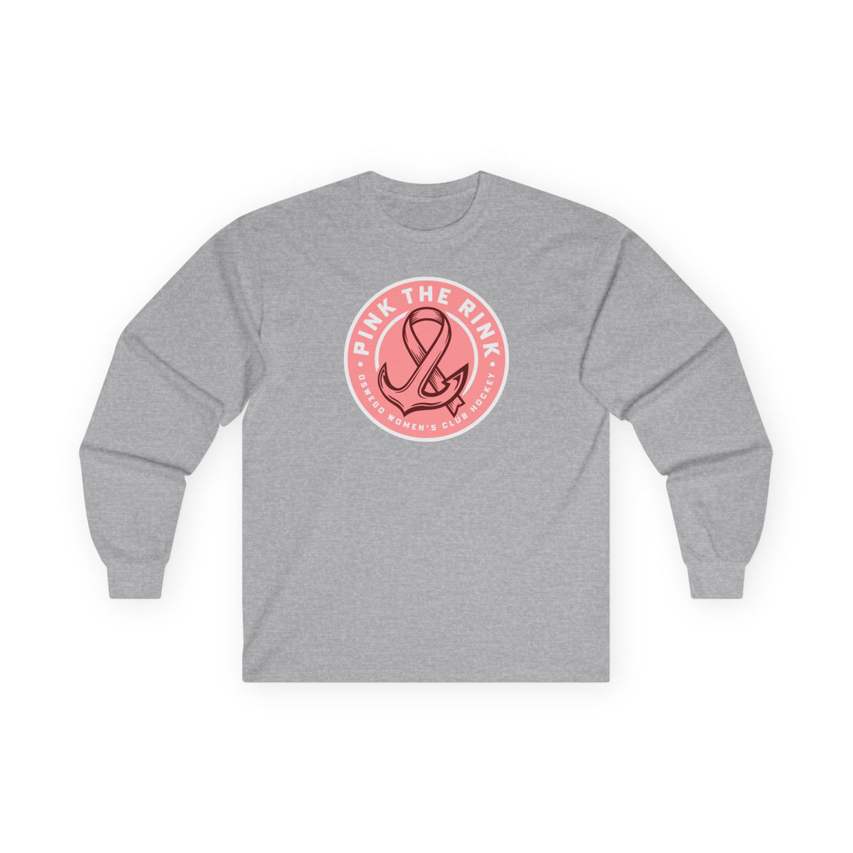Oswego Women's Club Hockey Pink The Rink Long Sleeve Tee