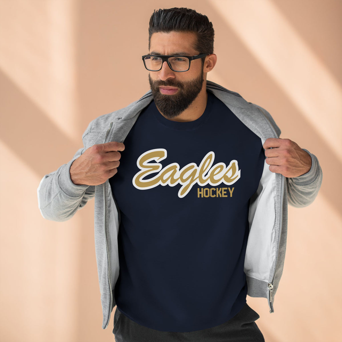 Bethpage Hockey Crewneck Sweatshirt - Script