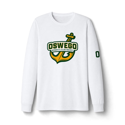 Oswego Women's Club Hockey Dri-Fit Long Sleeve - Full Anchor
