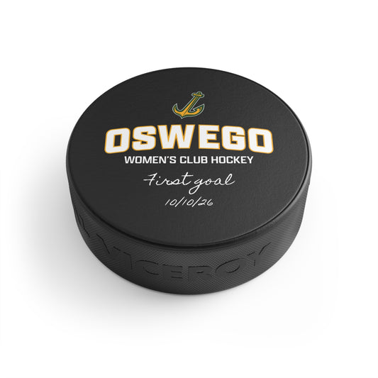 Oswego Women's Club Hockey Milestone Puck