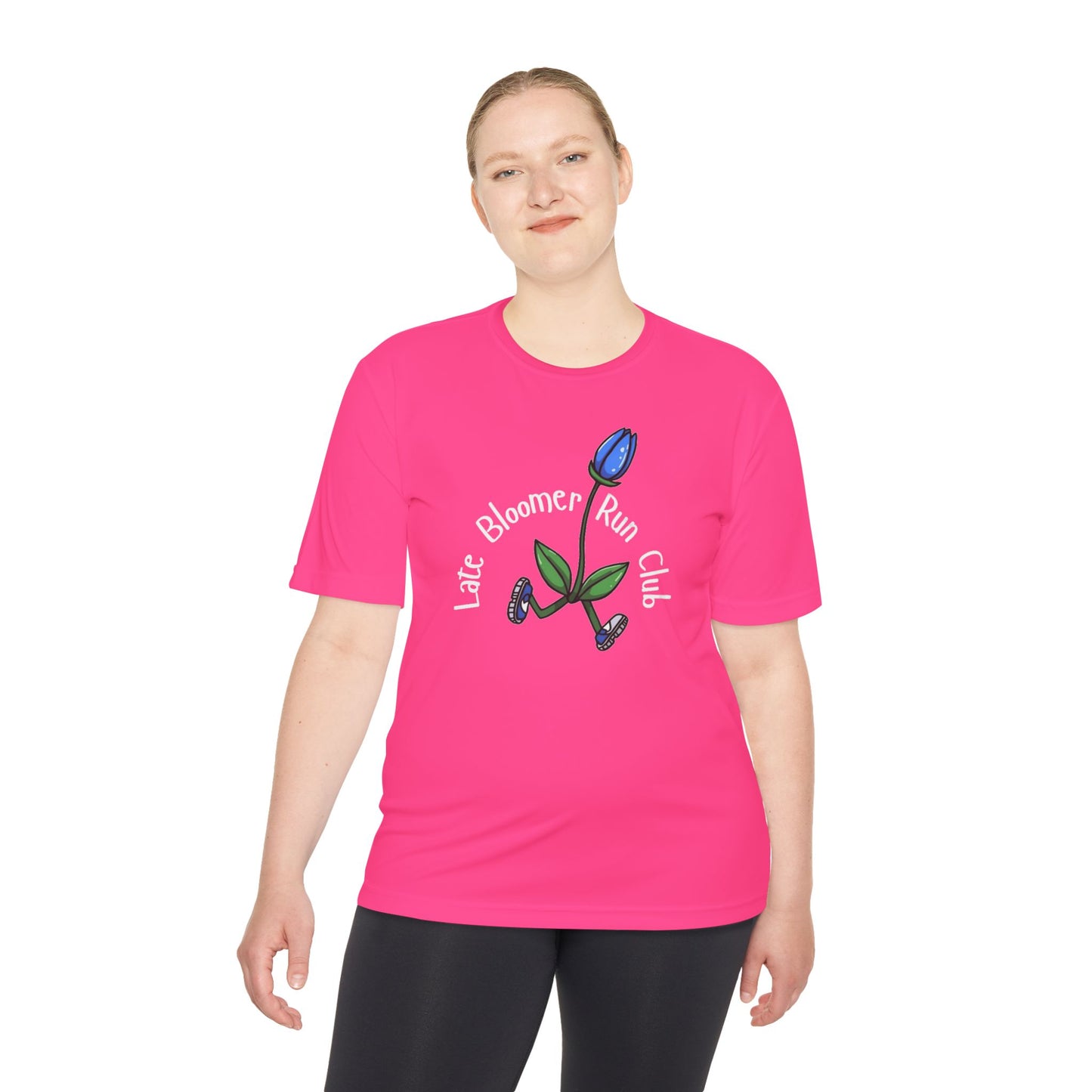 PT With JT - Washington State Late Bloomer Run Club Unisex Moisture Wicking Tee