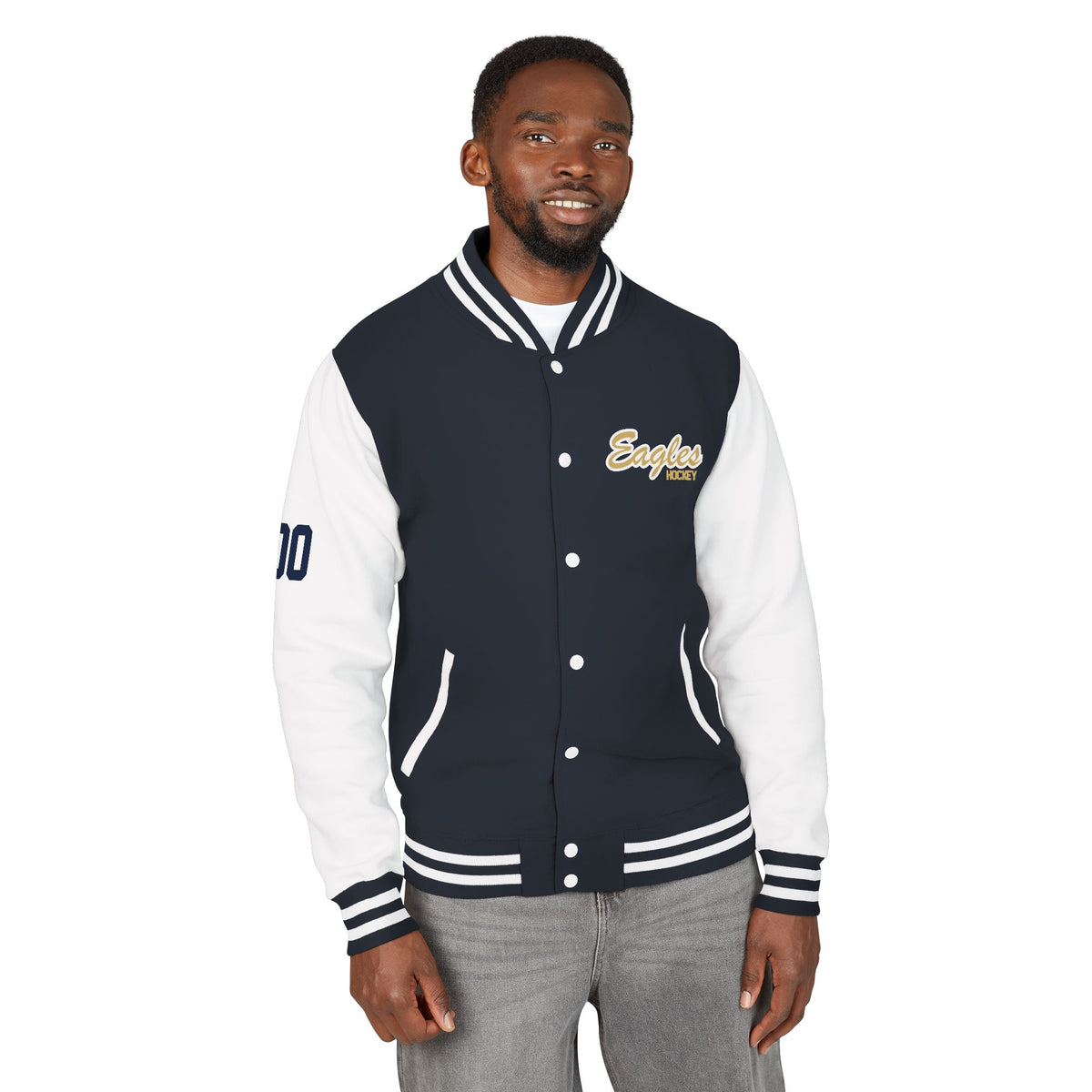 Bethpage Hockey Heavyweight Letterman Jacket (Custom)