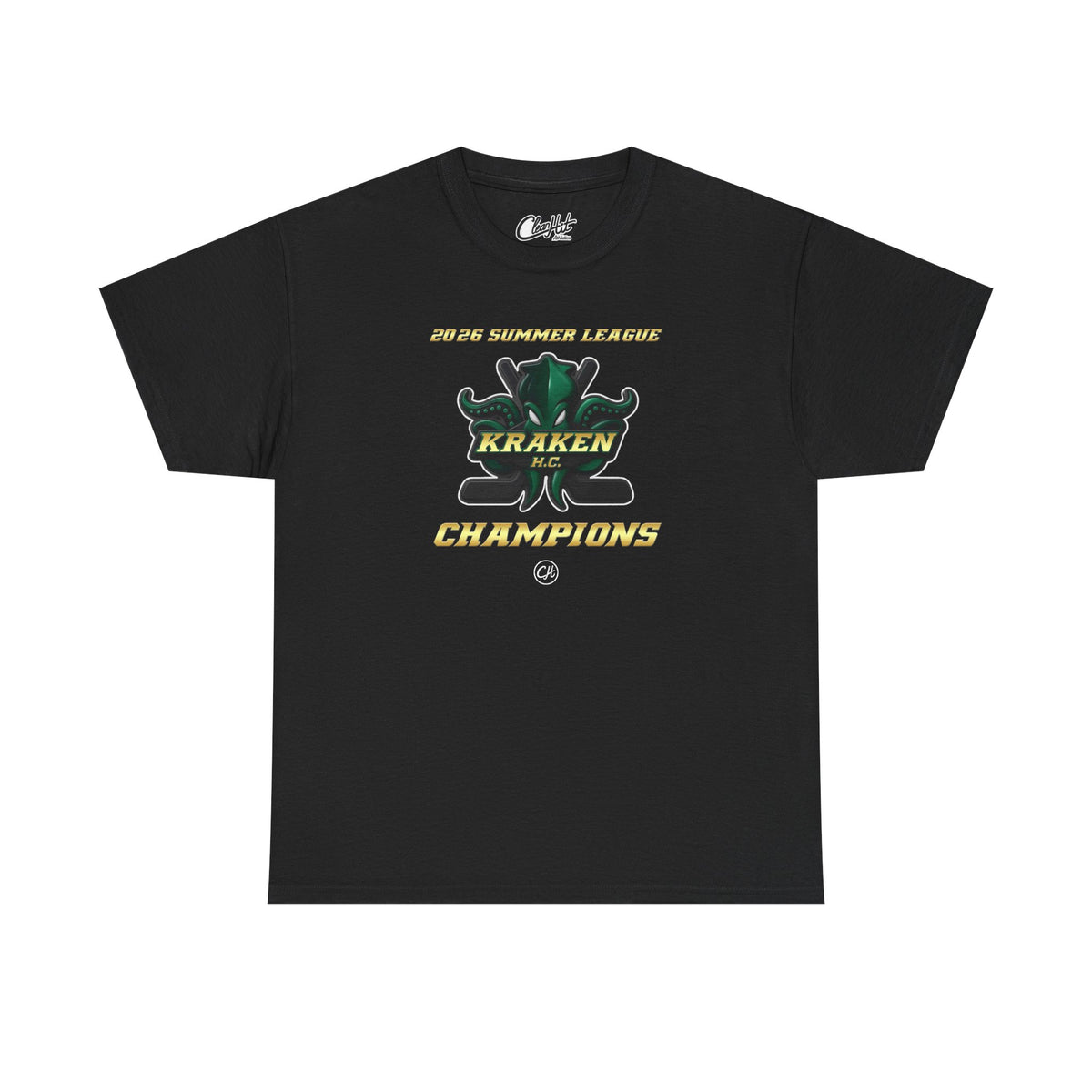 Kraken H.C. Champions Tee — 2026 Summer League Hockey Team Shirt