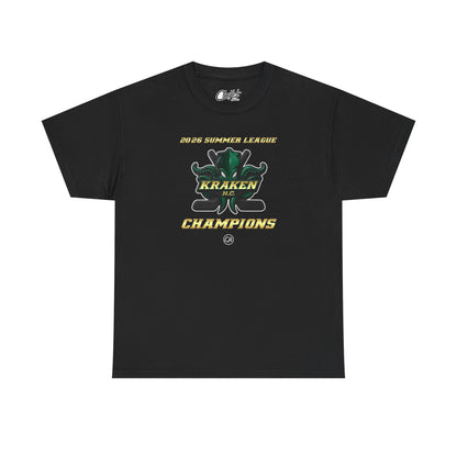 Kraken H.C. Champions Tee — 2026 Summer League Hockey Team Shirt