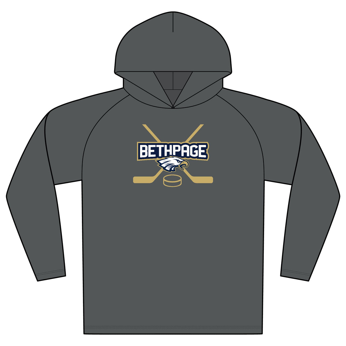 Bethpage Hockey Performance Hoodie - Puck (Custom)
