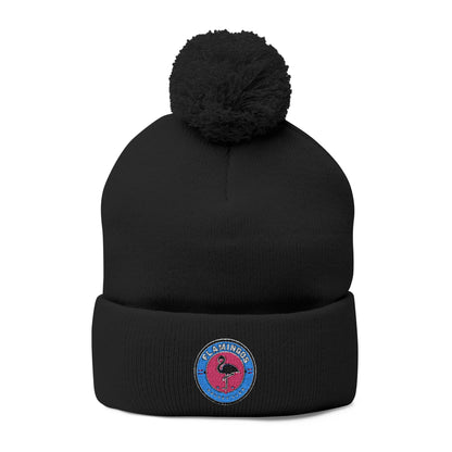 Flamingoes HC Pom-Pom Knit Cap