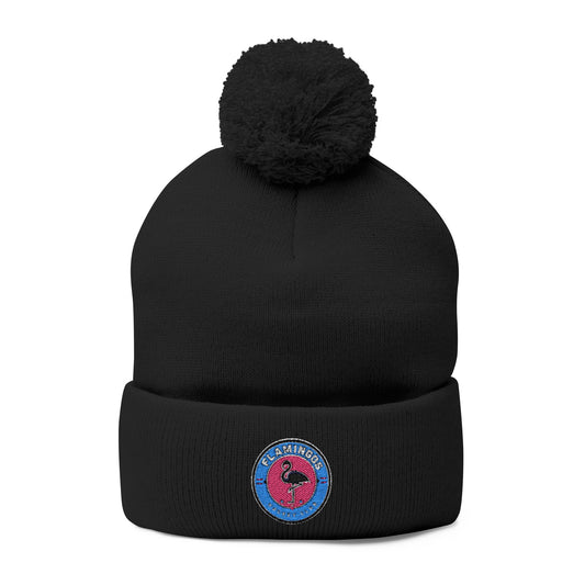 Flamingoes HC Pom-Pom Knit Cap