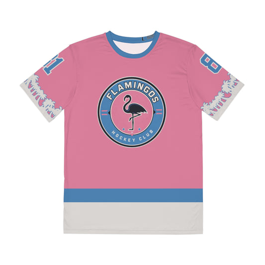 Flamingoes Jersey Shirt - BIANCO