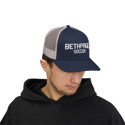 Bethpage Soccer Trucker Cap - Wordmark