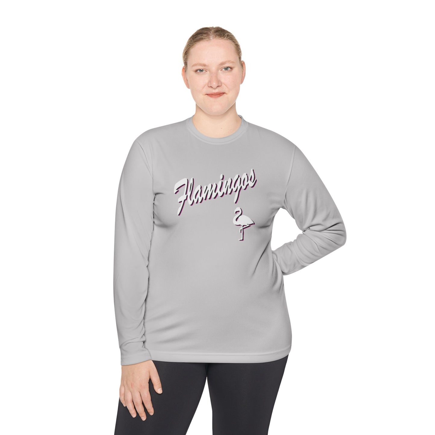 Retro Flamingoes Dri-Fit Long Sleeve Tee