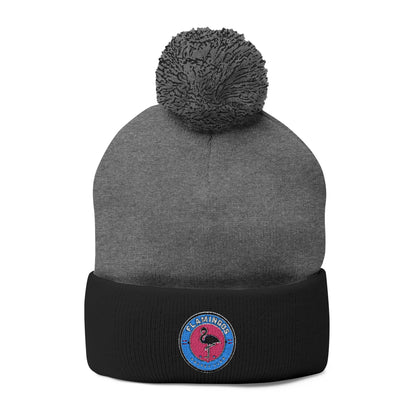 Flamingoes HC Pom-Pom Knit Cap
