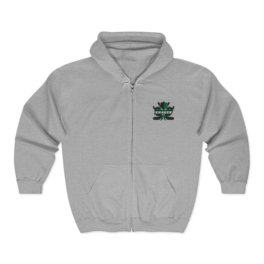 Kraken Heavy Blend™ Full Zip Hooded Sweatshirt